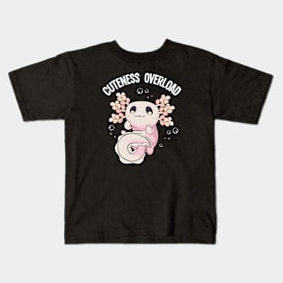 Axolotl - Cuteness Overload Kawaii Lurch Kids T-Shirt